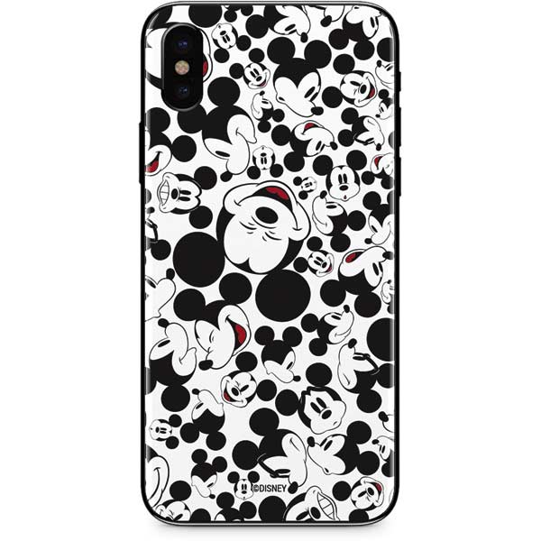 Disney Mickey Mouse Face Pattern iPhone XS Max Skin