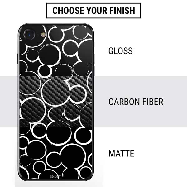 Disney Mickey Mouse Logo Pattern iPhone SE (2nd & 3rd Gen) Skin