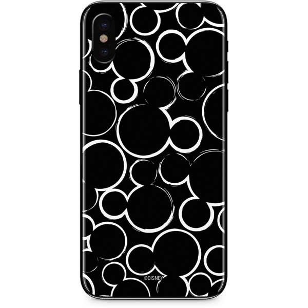 Disney Mickey Mouse Logo Pattern iPhone X Skin