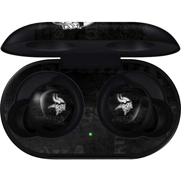 NFL Minnesota Vikings Black & White Galaxy Buds Skin
