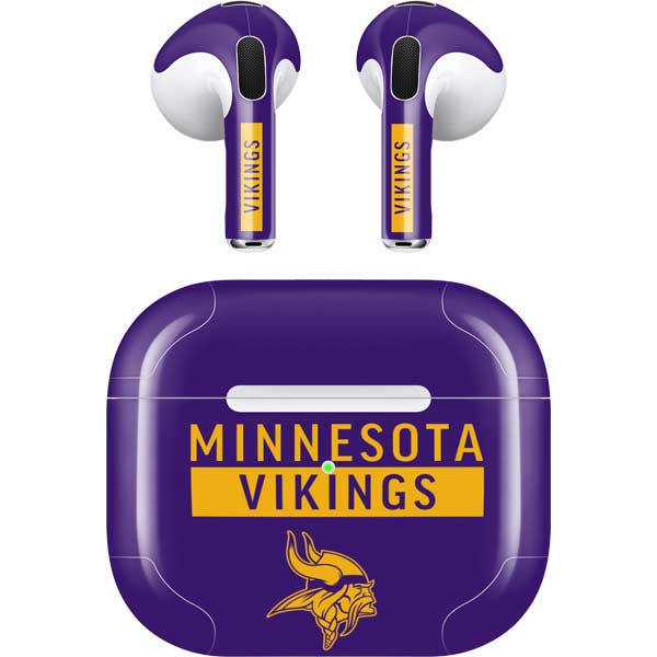 NFL Minnesota Vikings Purple Performance Series Apple AirPods (3rd Gen 2021) Skin