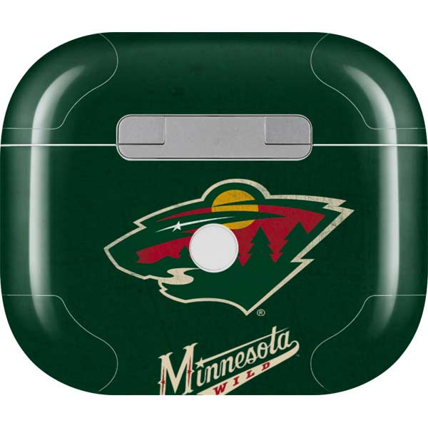 NHL Minnesota Wild Distressed Apple AirPods (3rd Gen 2021) Skin