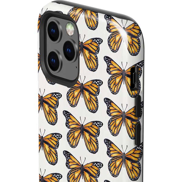 Cat Coq Monarch Butterflies iPhone 12 Pro Impact Case