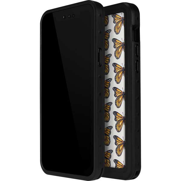 Cat Coq Monarch Butterflies iPhone 13 Mini Waterproof Case
