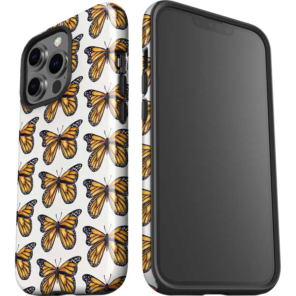 Cat Coq Monarch Butterflies iPhone 13 Pro Impact Case