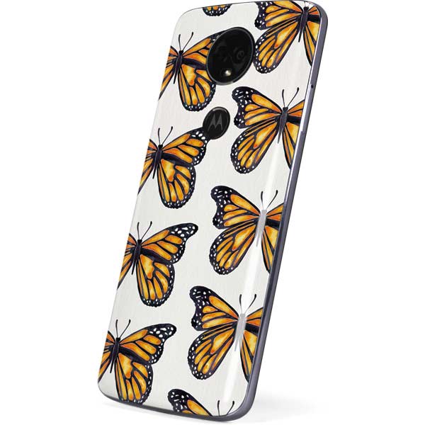 Cat Coq Monarch Butterflies Moto E5 Plus Skin