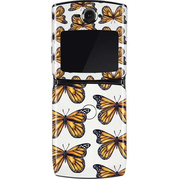 Cat Coq Monarch Butterflies Motorola RAZR Skin