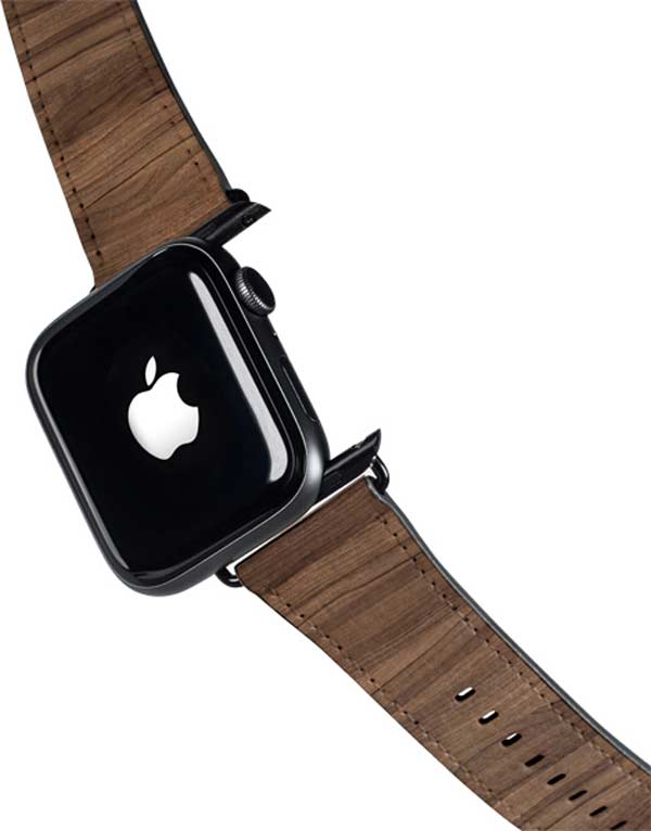 Natural Walnut Wood Apple Watch Band 38-40mm