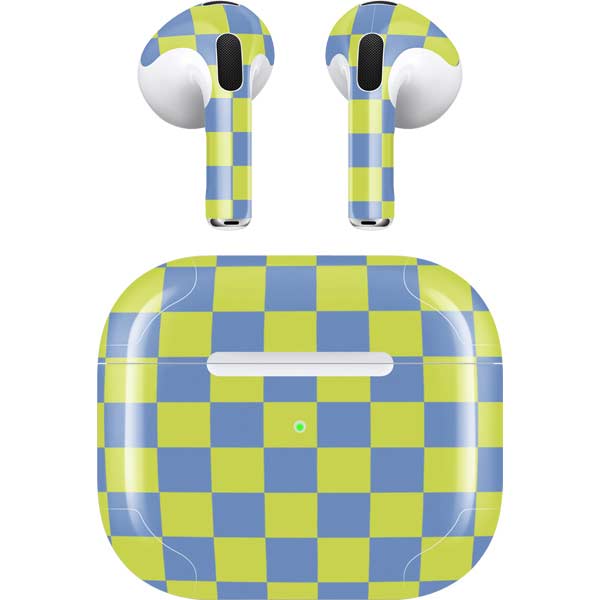 Neon Checkered Apple AirPods (3rd Gen 2021) Skin