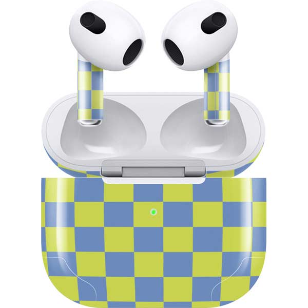 Neon Checkered Apple AirPods (3rd Gen 2021) Skin