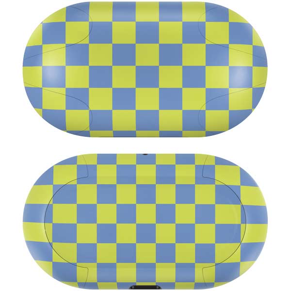 Neon Checkered Galaxy Buds Skin
