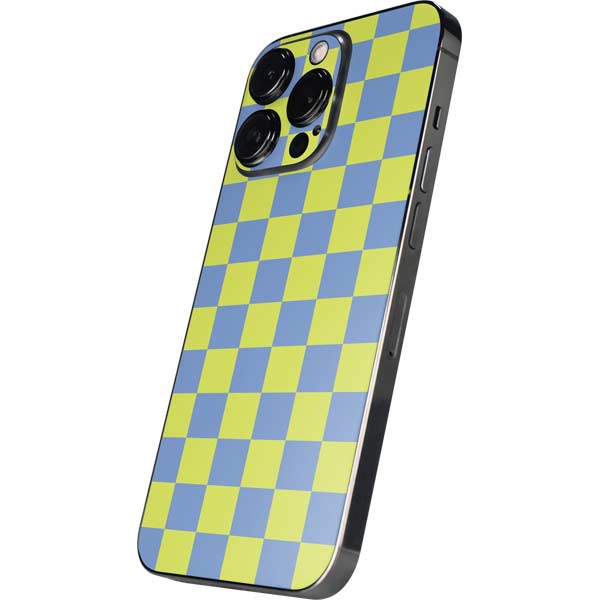 Neon Checkered iPhone 15 Pro Skin