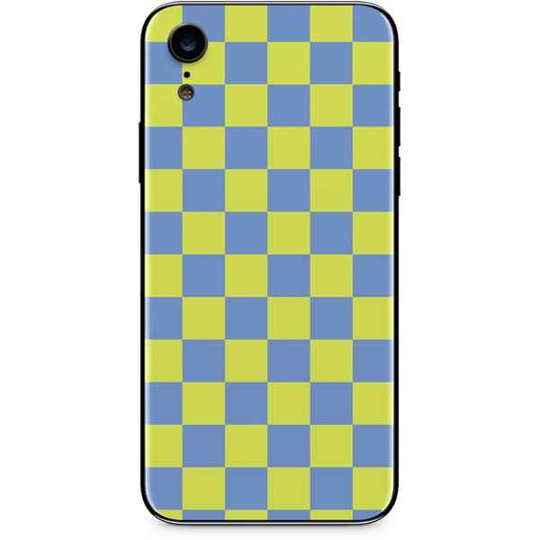 Neon Checkered iPhone XR Skin