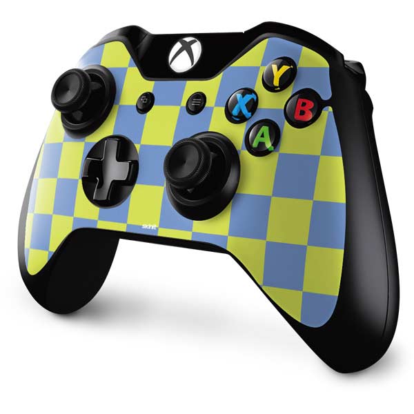 Neon Checkered Xbox One Controller Skin