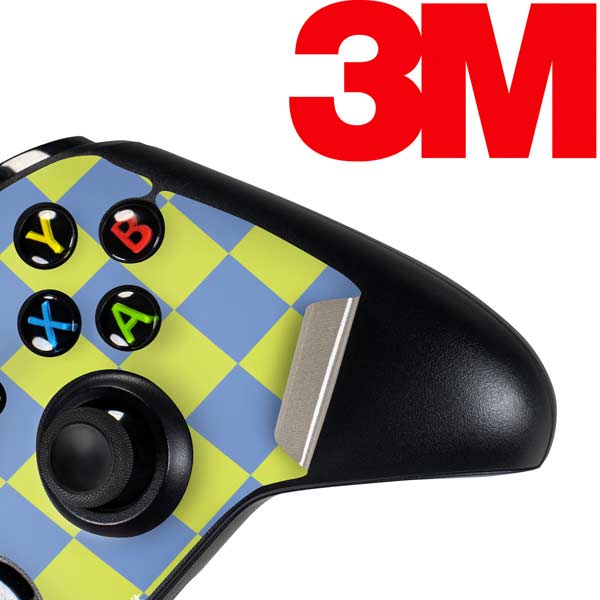 Neon Checkered Xbox One Controller Skin