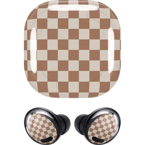 Neutral Checkered Galaxy Buds Pro Skin
