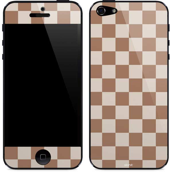 Neutral Checkered iPhone 5/5s/5SE Skin