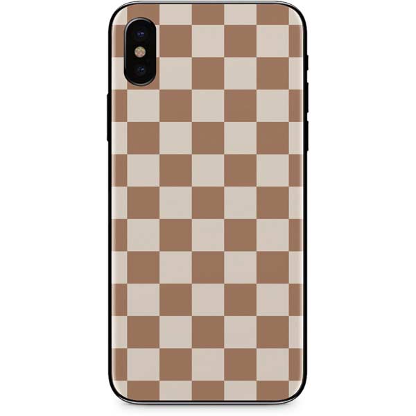 Neutral Checkered iPhone XS Max Skin