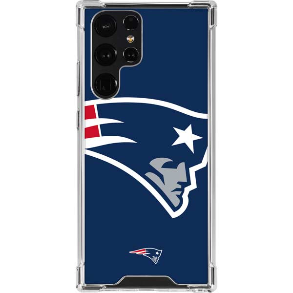 New England Patriots Large Logo Galaxy S24 Ultra Clear Case | Skinit