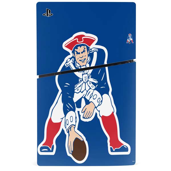NFL New England Patriots Retro Logo PS5 Slim Disk Bundle Skin
