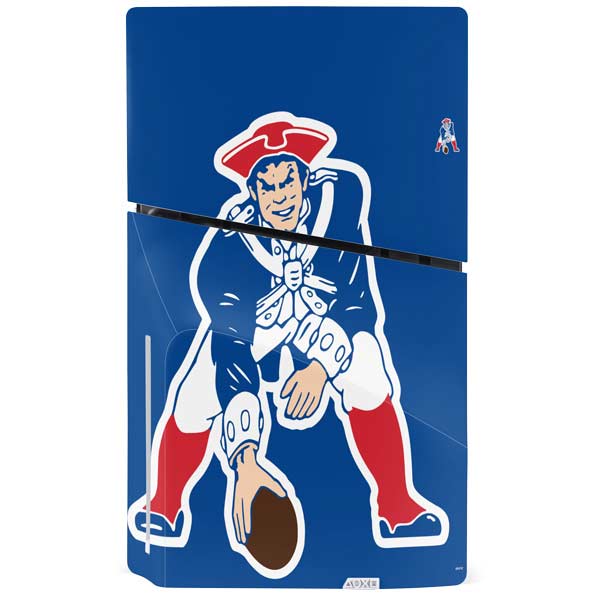 NFL New England Patriots Retro Logo PS5 Slim Disk Bundle Skin