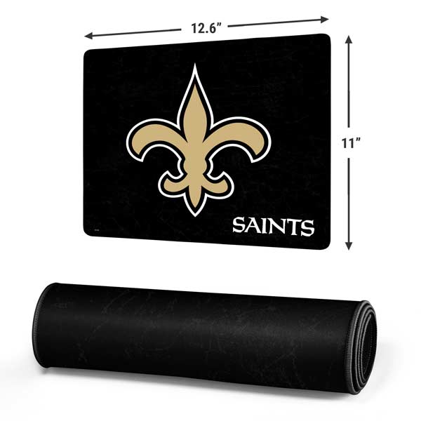 NFL New Orleans Saints Distressed Gaming Mouse Pad