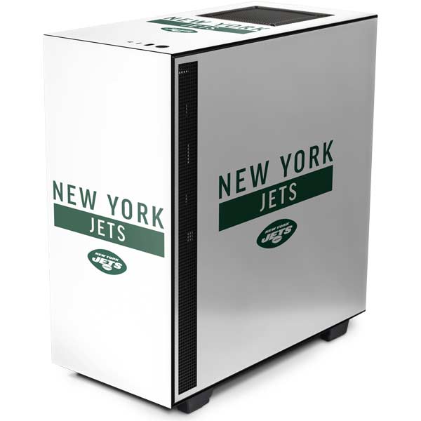 Jet Desktop Computer Case New York Jets White Performance Series NZXT H510 Compact ATX Mid-Tower ...
