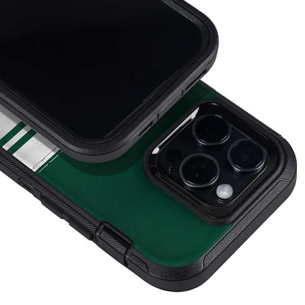 NFL New York Jets White Striped Otterbox Defender iPhone Skin