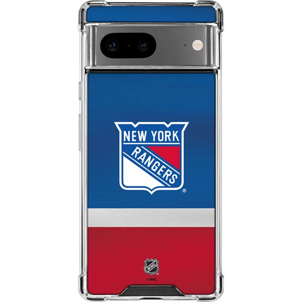 NHL New York Rangers Jersey Google Pixel 8 Clear Case