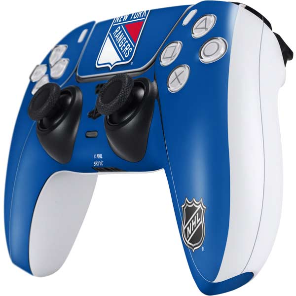 Football Ps5 Controller Rangers New York Rangers Solid Background Sony PlayStation Skin | NHL โ Skinit