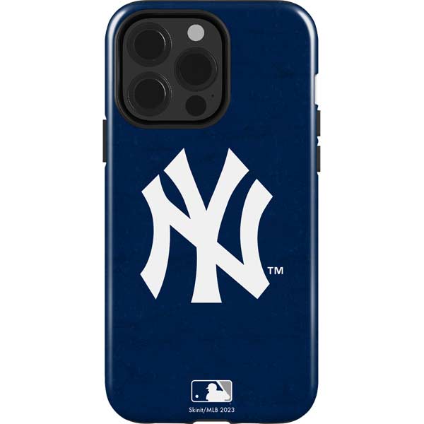 MLB New York Yankees - Solid Distressed iPhone 15 Pro Impact Case