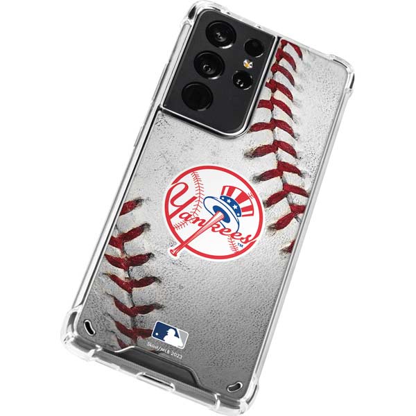 MLB New York Yankees Game Ball Galaxy S21 Ultra 5G Clear Case