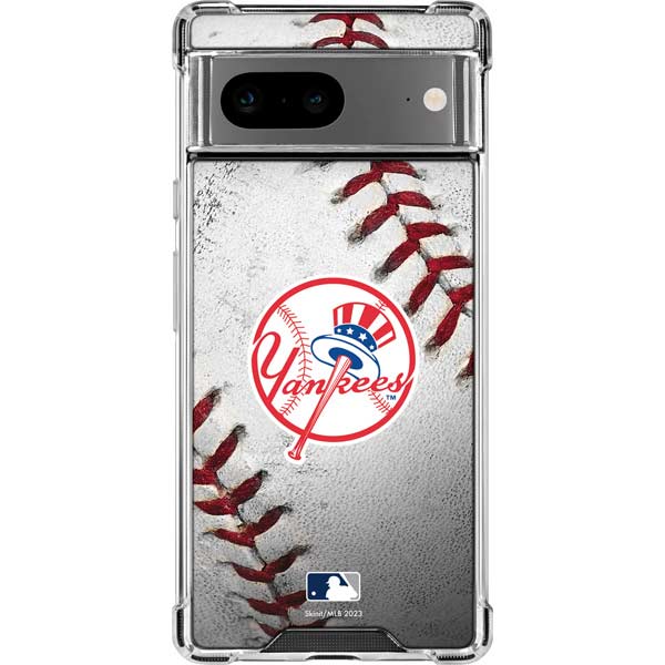 MLB New York Yankees Game Ball Google Pixel 8 Clear Case