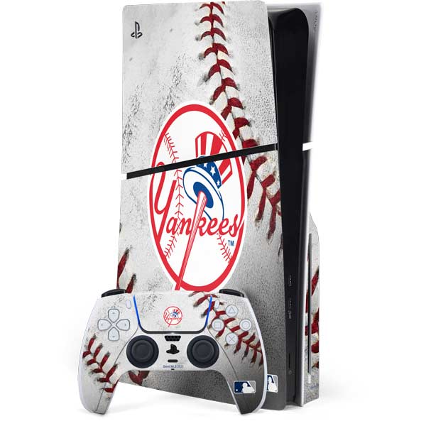 MLB New York Yankees Game Ball PS5 Slim Disk Bundle Skin