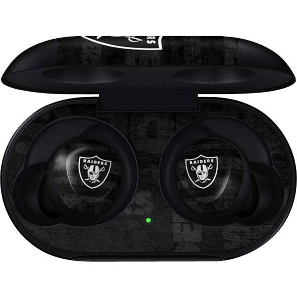 NFL Las Vegas Raiders Black & White Galaxy Buds Skin