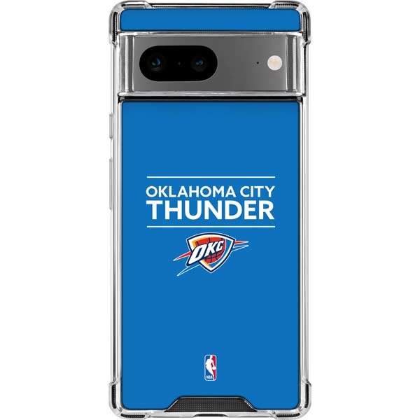 NBA Oklahoma City Thunder Standard - Blue Google Pixel 8 Clear Case