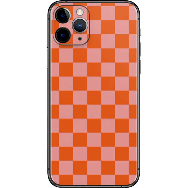 Orange Checkered iPhone 11 Pro Skin