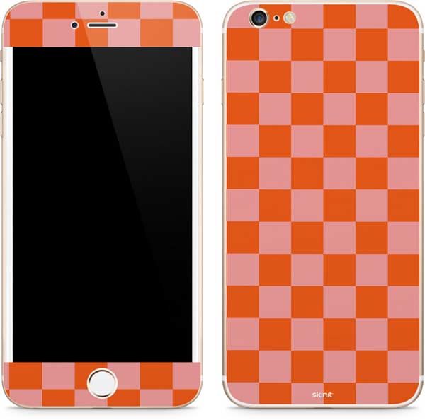 Orange Checkered iPhone 6/6s Plus Skin