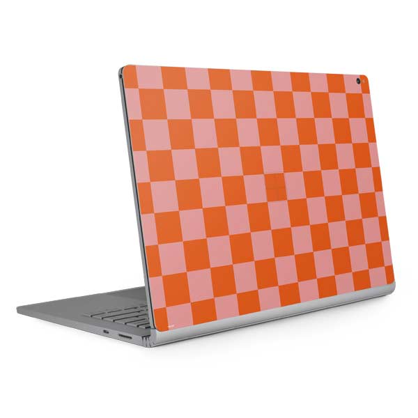 Orange Checkered Surface Book 2 15in Skin