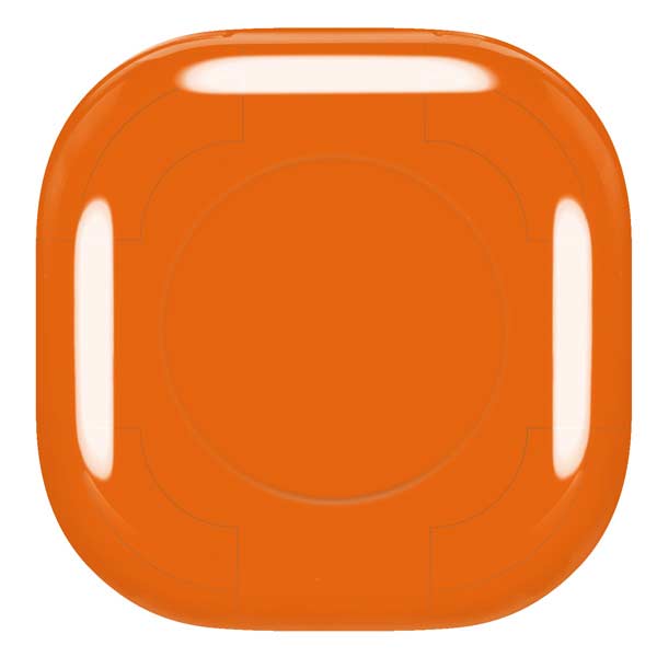 Orange Solid Galaxy Buds Live Skin