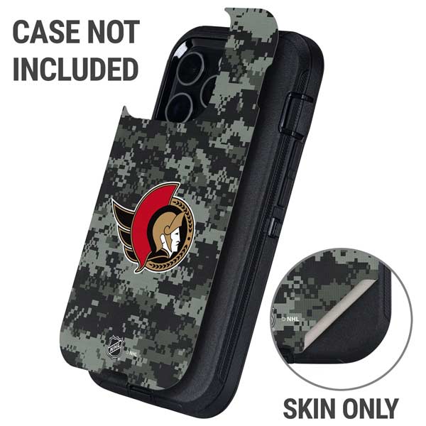 NHL Ottawa Senators Camo Otterbox Defender iPhone Skin