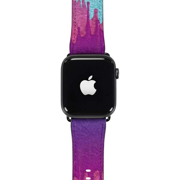 Paint Splatter Purple Apple Watch Band 38-40mm