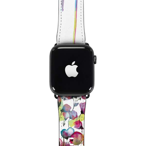 Painted Flowers Apple Watch Band 38-40mm