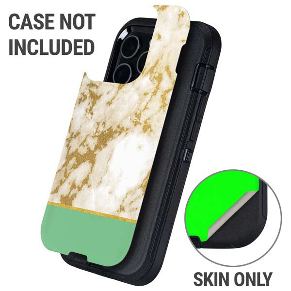 Pastel Marble Otterbox Defender iPhone Skin