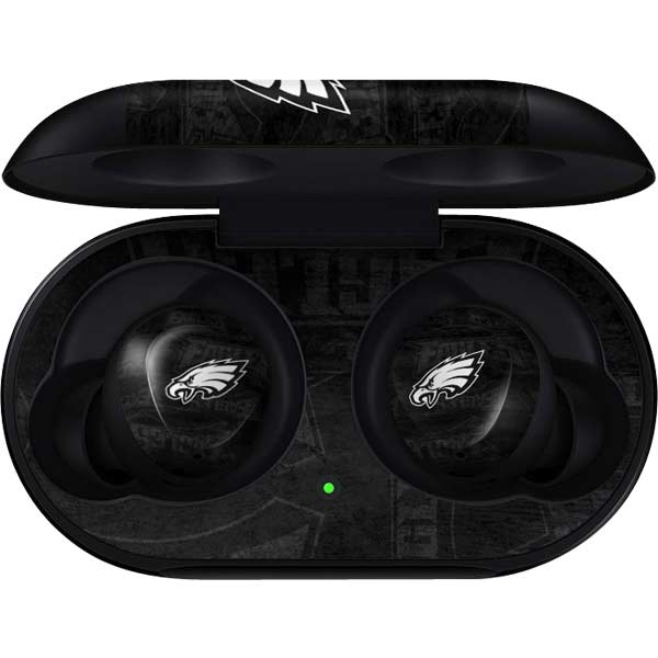NFL Philadelphia Eagles Black & White Galaxy Buds Skin