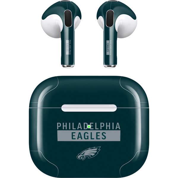 NFL Philadelphia Eagles Green Performance Series Apple AirPods (3rd Gen 2021) Skin
