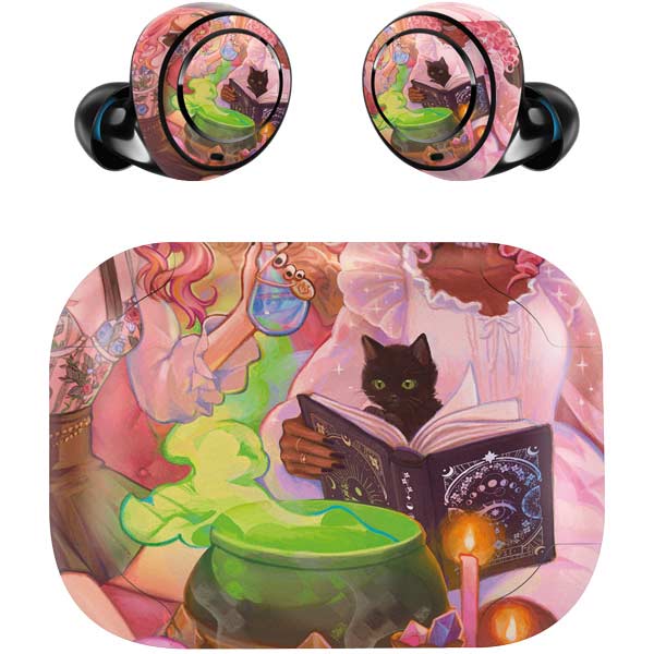 Pink Anime Witch Girls in Library with Cats by Ivy Dolamore Amazon Ech ...