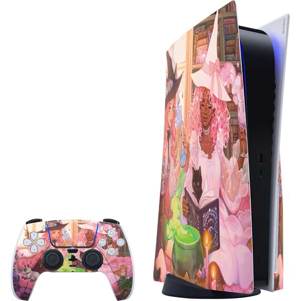 Pink Anime Witch Girls in Library with Cats by Ivy Dolamore PS5 Bundle ...