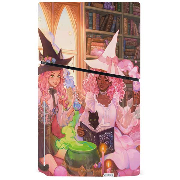 Pink Anime Witch Girls in Library with Cats by Ivy Dolamore Skin for ...