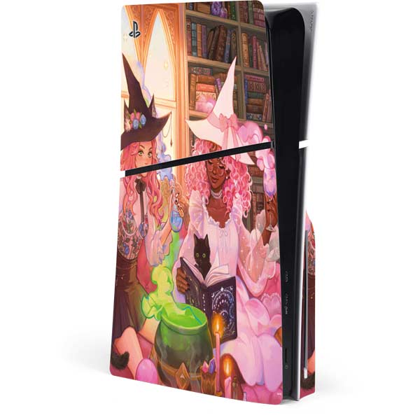 Pink Anime Witch Girls in Library with Cats by Ivy Dolamore Skin for ...